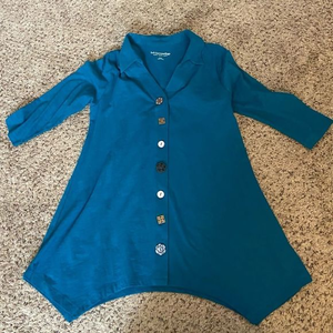 Teal soft surroundings‎ tunic size small
